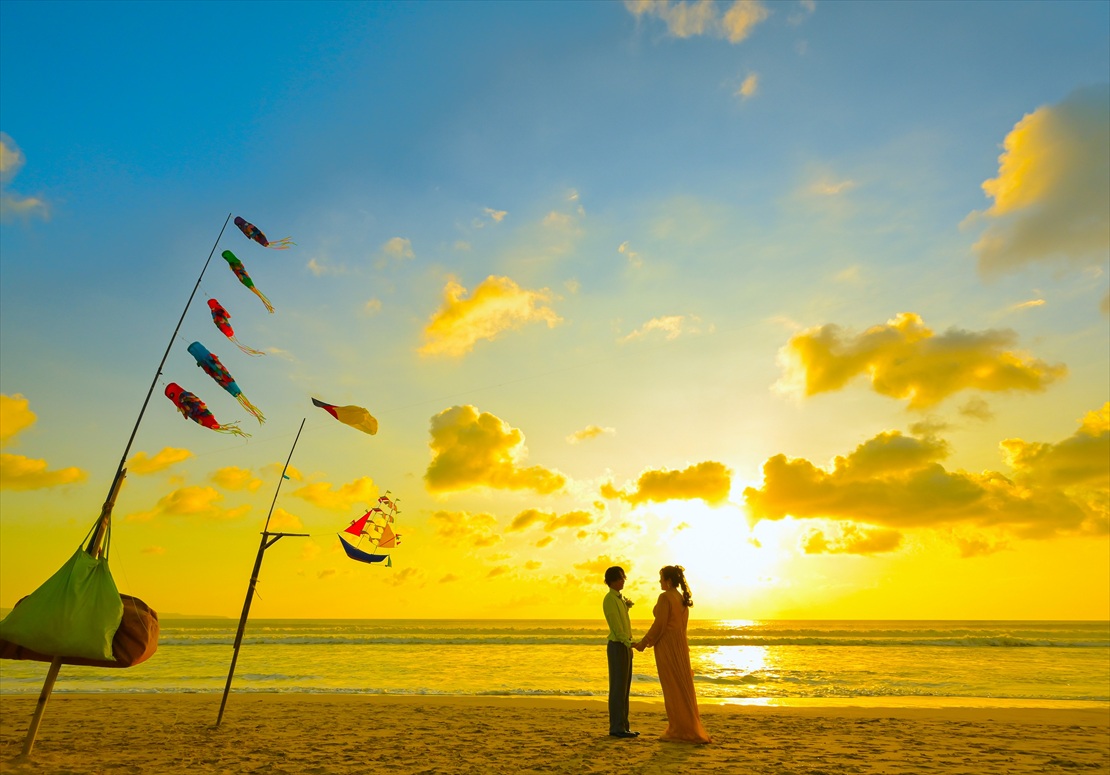 Bali Wedding Padma Legian (28)_R バリ島結婚式 ビーチにてサンセット挙式後撮影