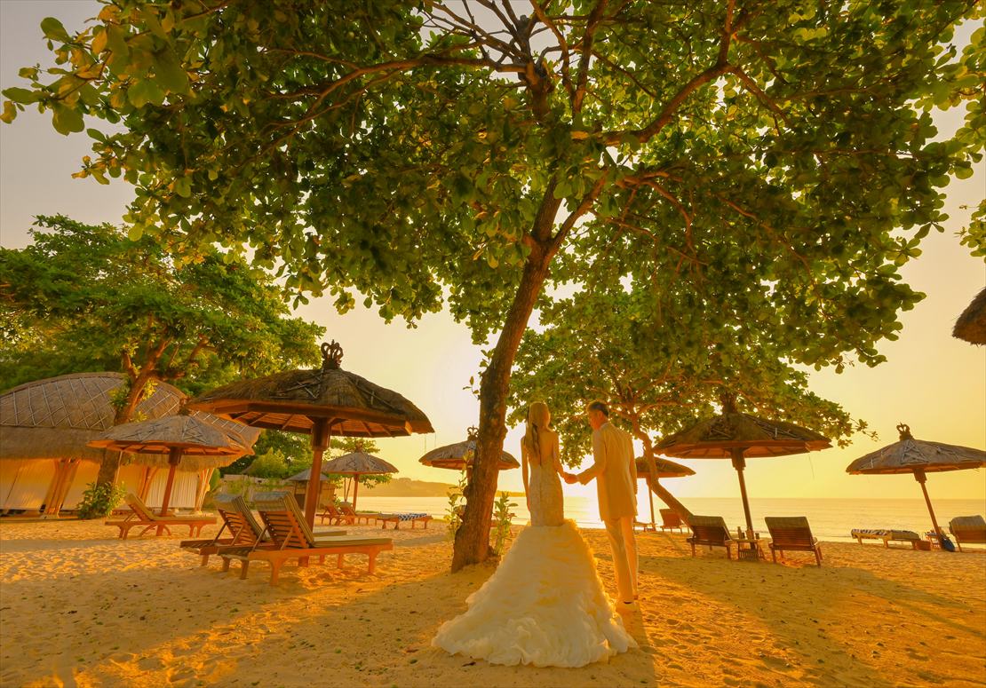 Bali Wedding Sunset Party (8)_R バリ島挙式 サンセットを望むバンブー・パビリオン