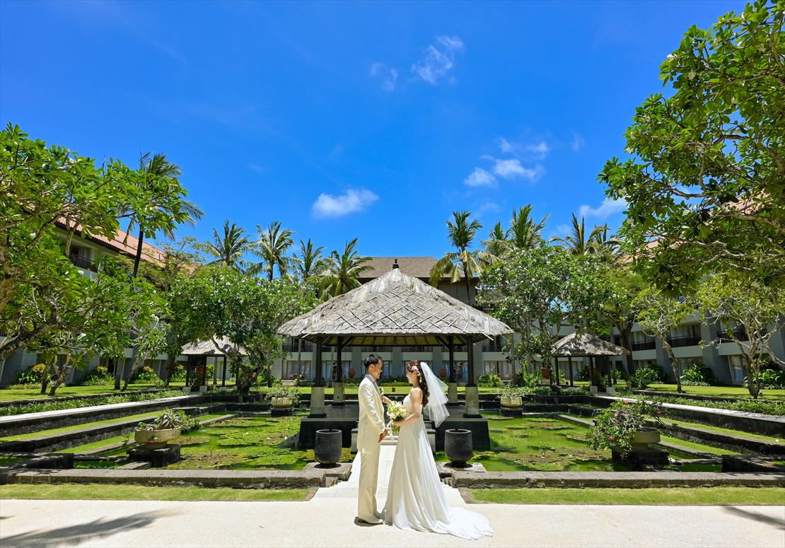 バリ島ウェディング　ガゼボ・ガーデン 挙式前撮影