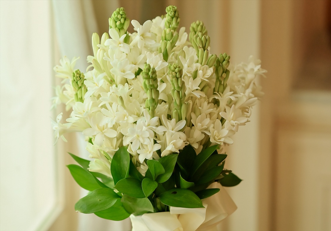 コンラッド・バリ挙式　インフィニティ・チャペル結婚式　アロマティック・ウェディング・ブーケ