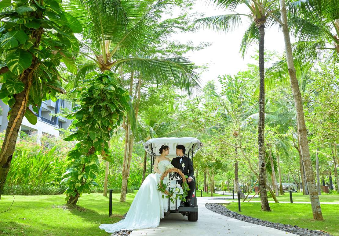 バリ挙式　リゾート内フォトツアー専用バギー