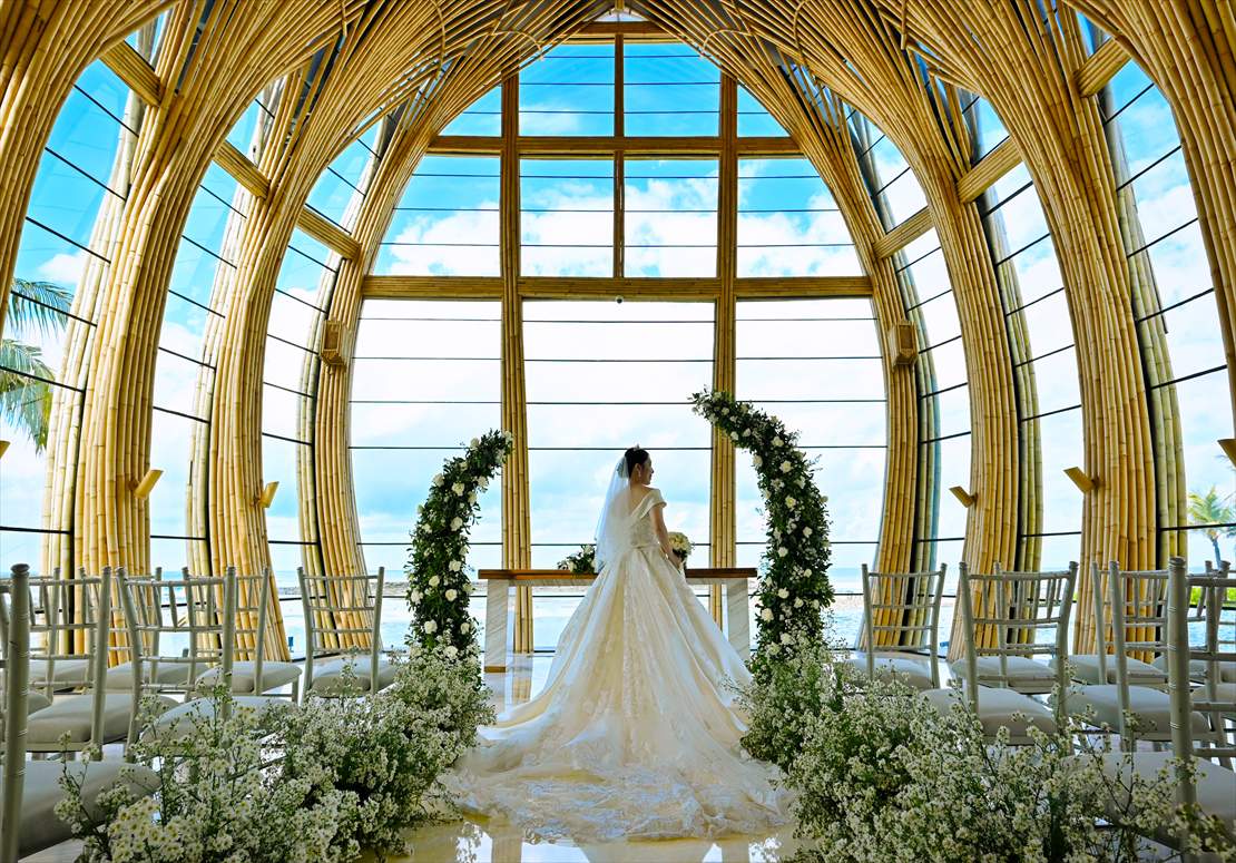 Apurva Kempinski Bali Wedding Oceanfront Chapel (10)_R ケンピンスキ・バリ結婚式 挙式後チャペル内撮影