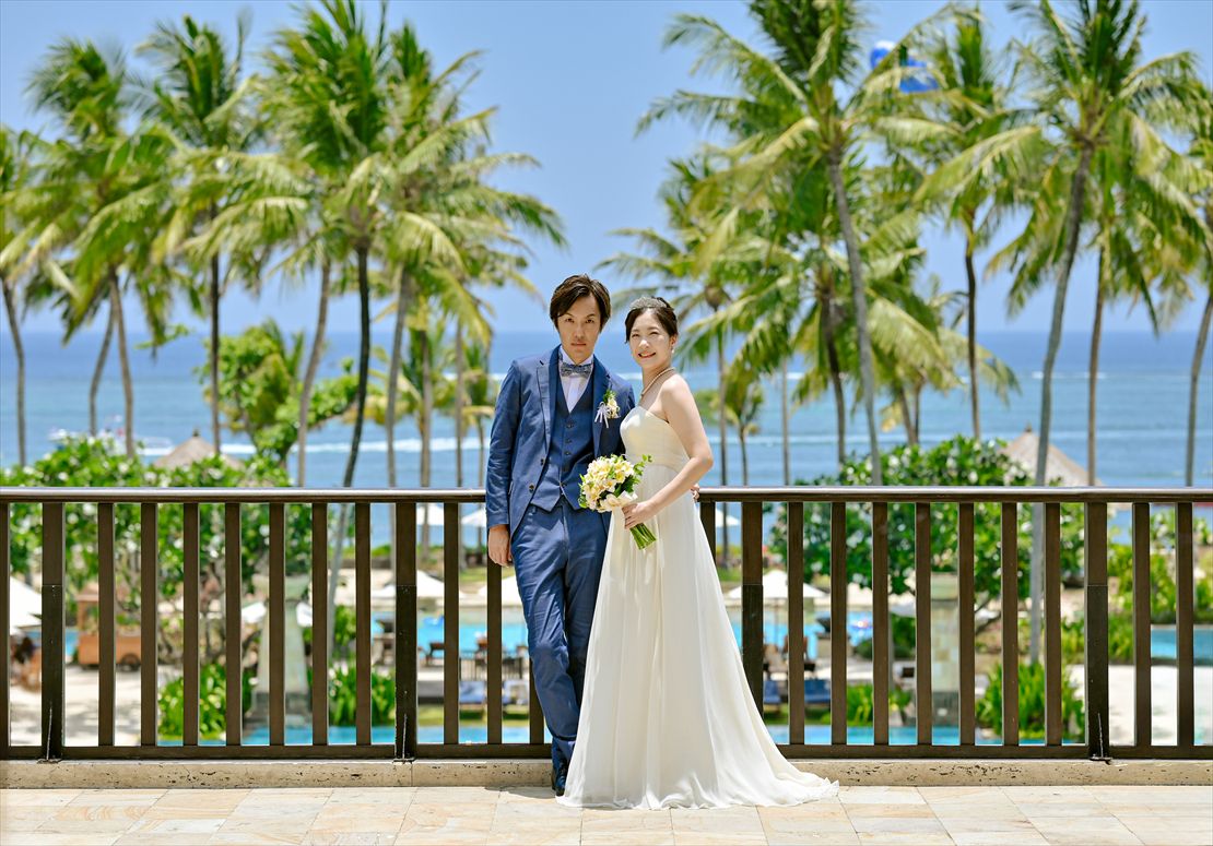 コンラッド・バリ・ウェディング ロビー・テラス挙式前撮影