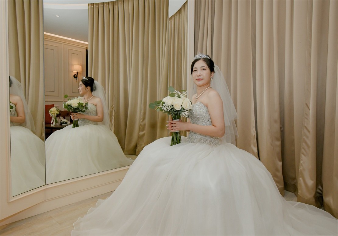 コンラッド・バリ挙式 生花ブーケ