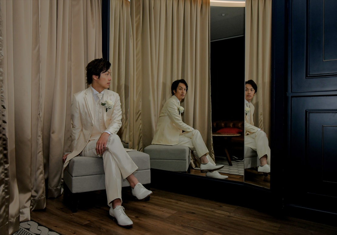 コンラッド・バリ挙式 新郎様お支度部屋