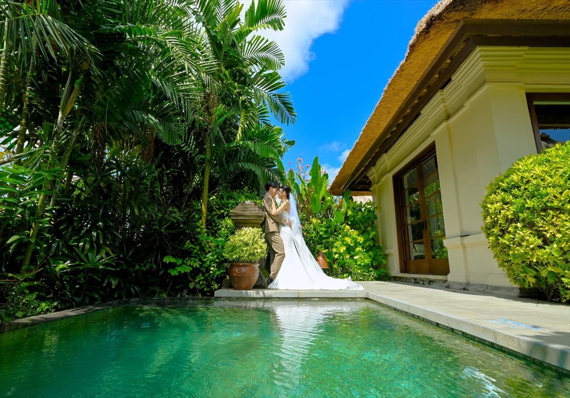 フォーシーズンズ・バリ島ウェディング お支度部屋 挙式前撮影