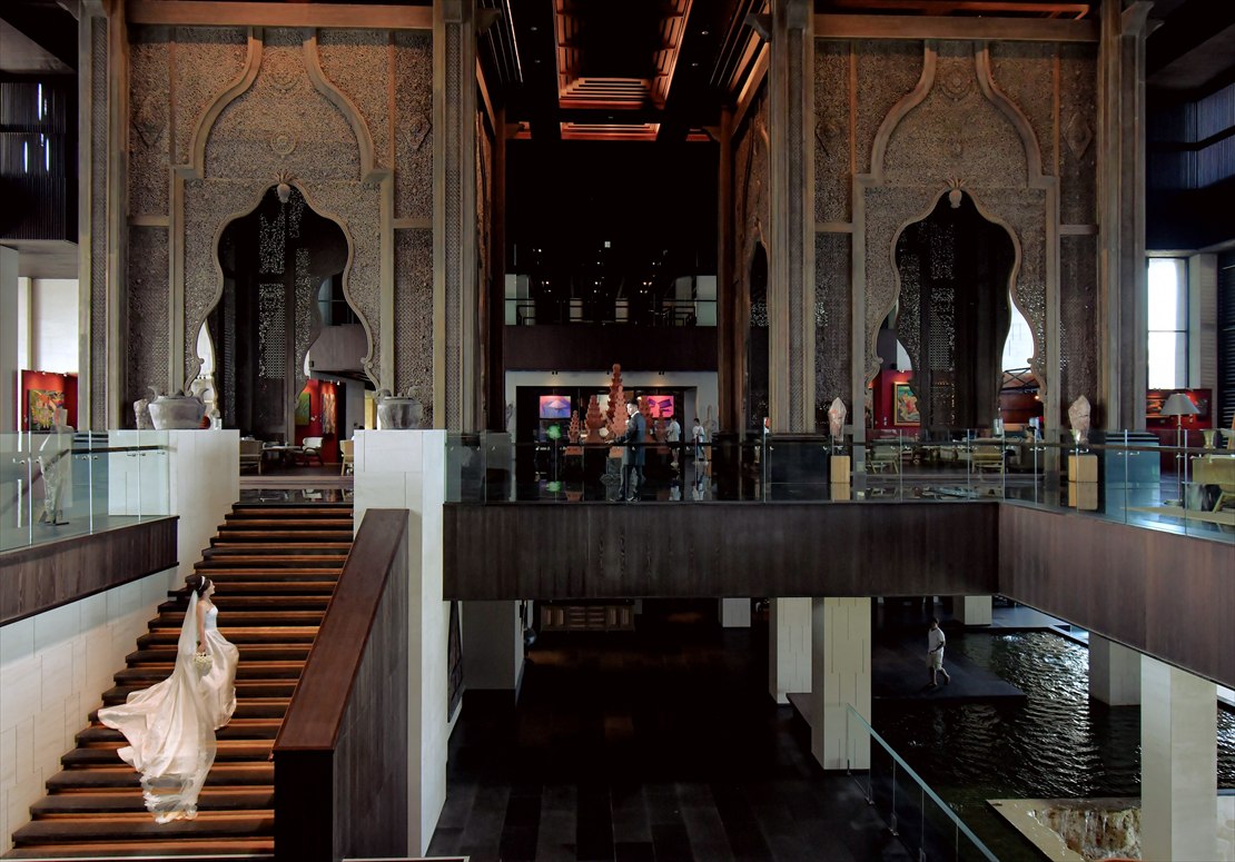 ケンピンスキ・バリ ウェディング ロビー挙式後撮影