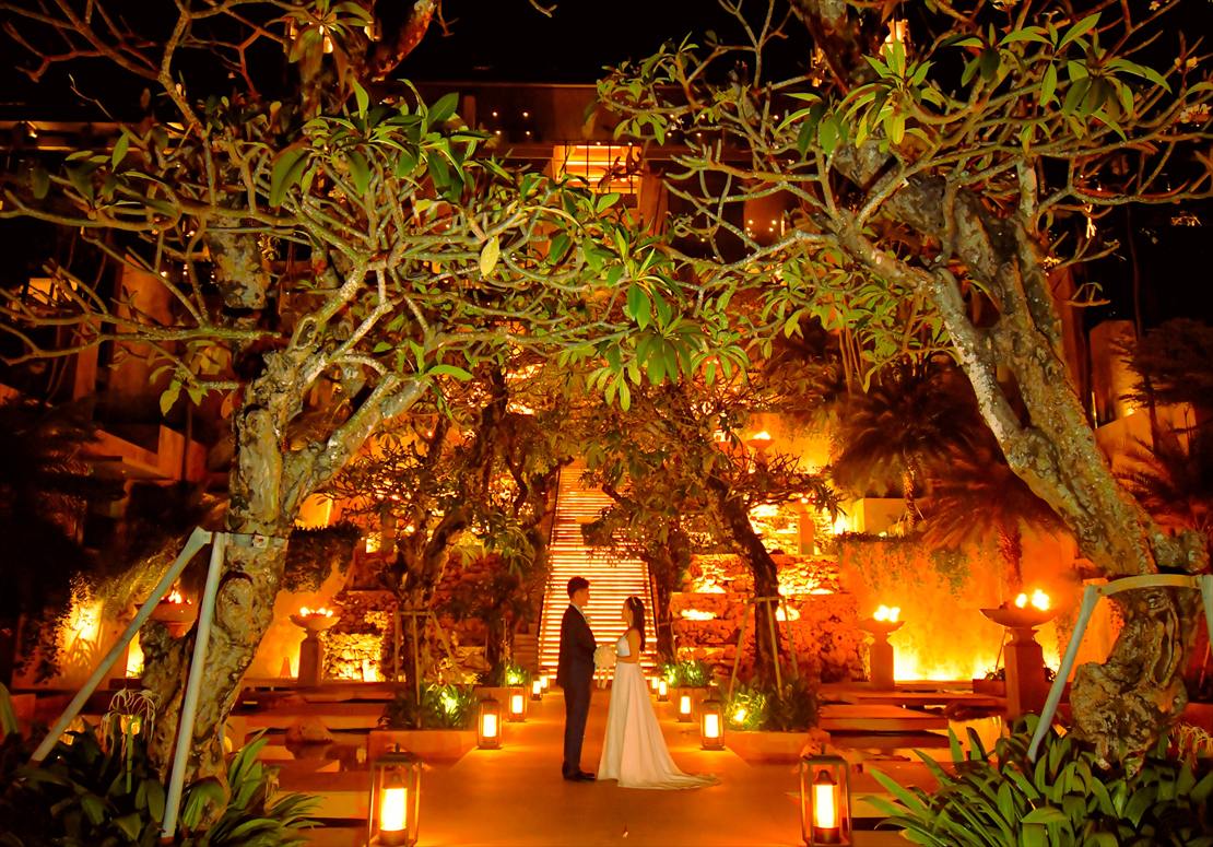 ケンピンスキ・バリ挙式 ウェディング・ナイト撮影