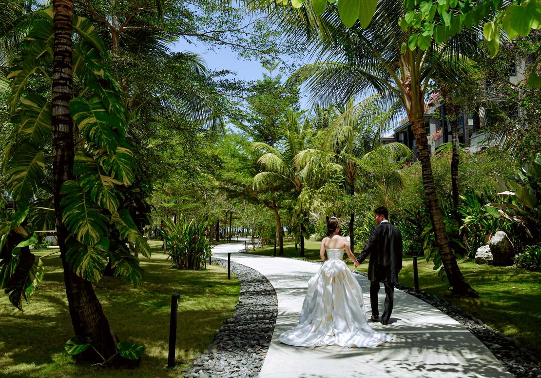 ケンピンスキ・バリ・ウェディング・ガーデン挙式前撮影