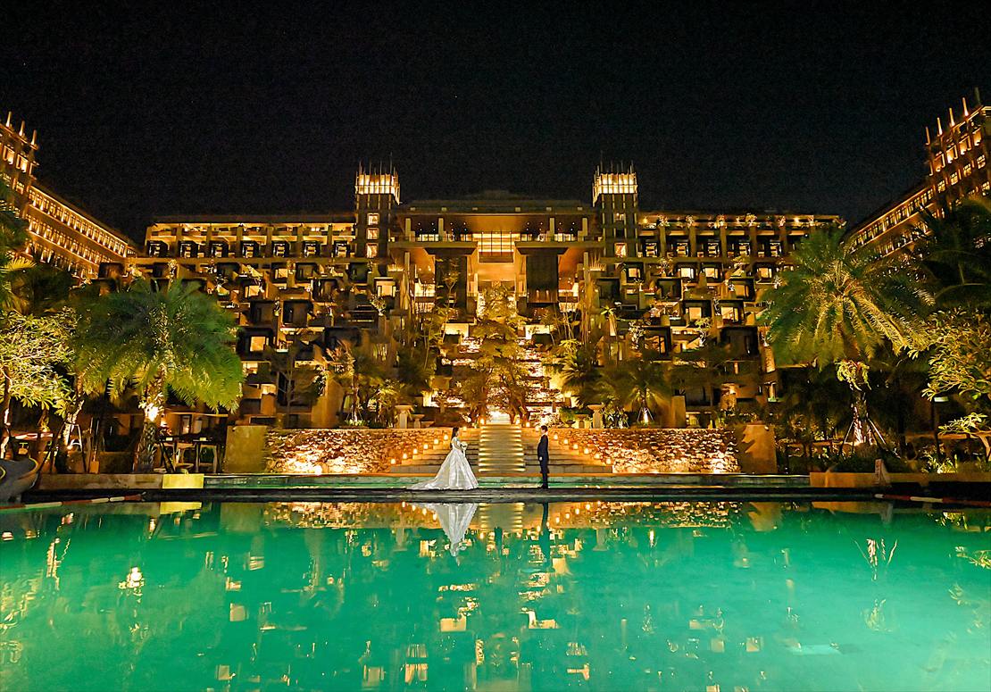 Kempinski Bali Wedding Night Shot_R ケンピンスキ・バリ挙式・結婚式 ナイト・ウェディング・フォト