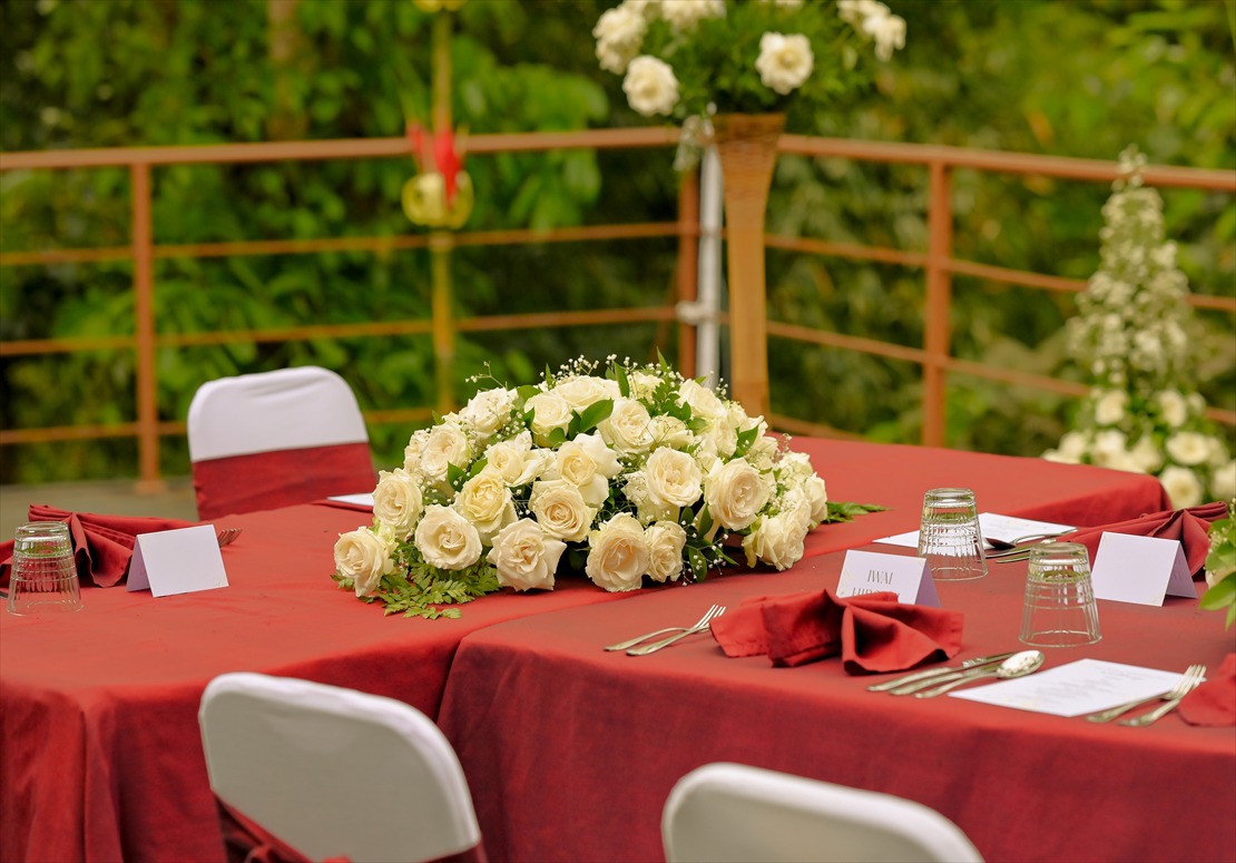 バリ島挙式 ルーフ・テラス ウェディング・パーティー 高砂