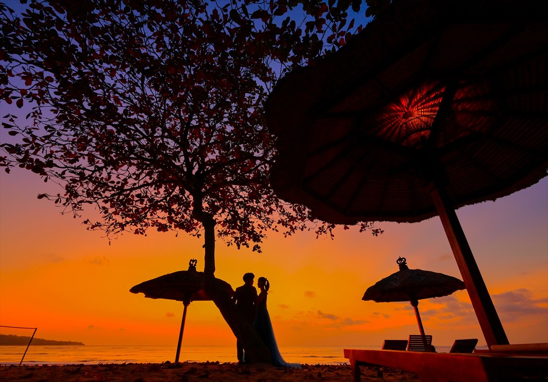 Sunset Bali Wedding (19)_R バリ島挙式 ビーチ マジックアワー撮影