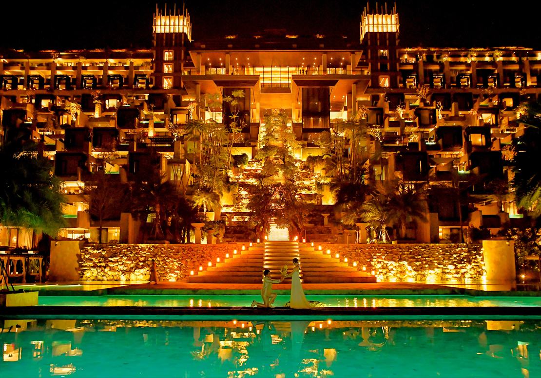 The Apurva Kempinski Bali Night Wedding (2)_R ケンピンスキ・バリウェディング 全景 ナイト撮影