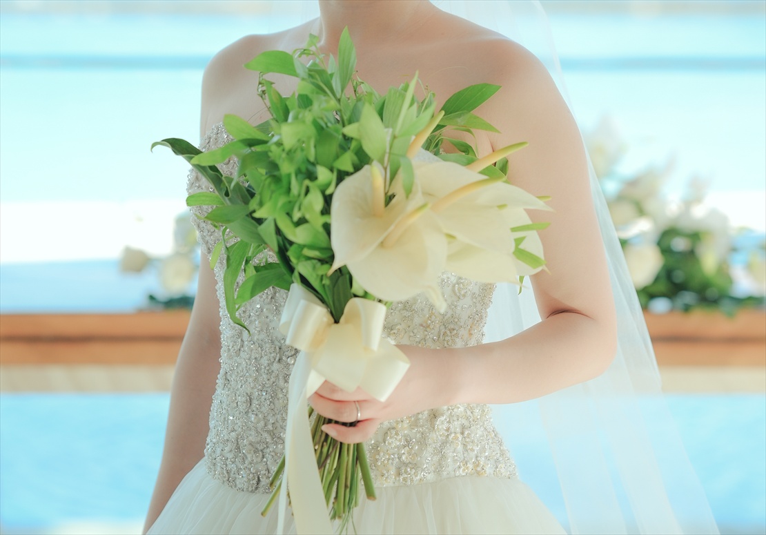 Apurva Kempinski Bali Wedding Bouqet (1)_R ケンピンスキ・バリ挙式プラン:アンスリューム・ブーケ