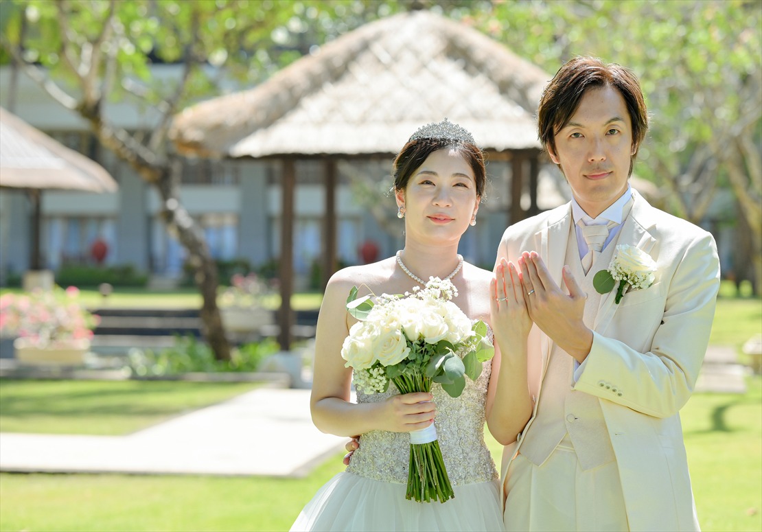 Conrad Bali Infinity Chapel Wedding (50)_R バリ島結婚式 コンラッド・バリ ウェディング ガーデンにて挙式後撮影