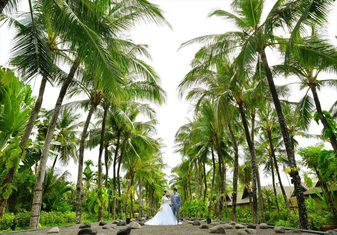 セント・レジス・バリ挙式前撮影 ガーデン