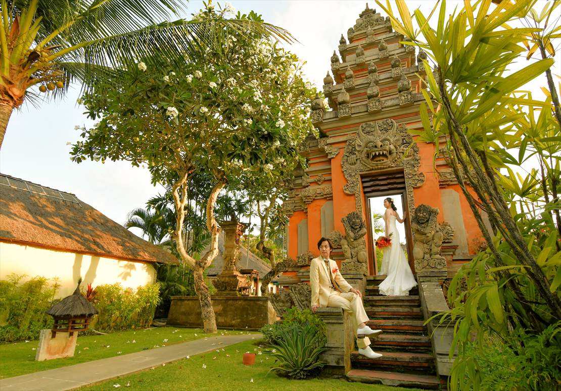 Sunset Wedding Bali (2)_R バリ島寺院にてウェディング・フォト