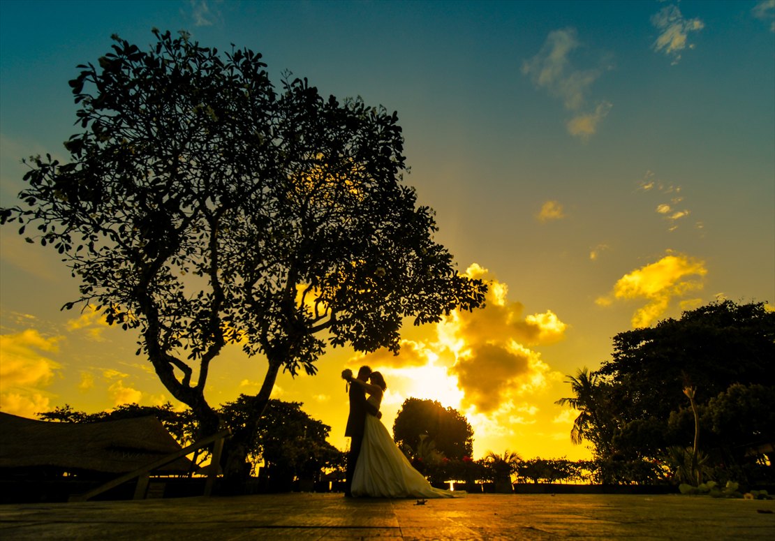 ベルモンド・ジンバラン サンセット撮影