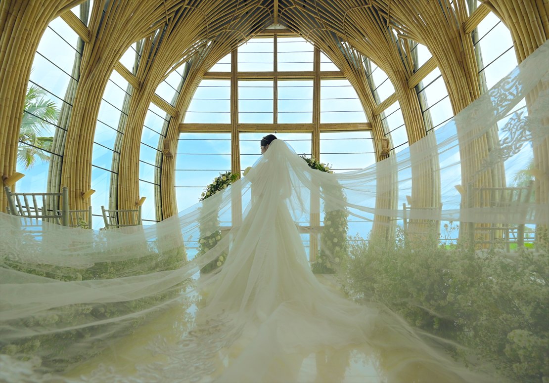 バリ島ウェディング　ケンピンスキ・バリ挙式後撮影