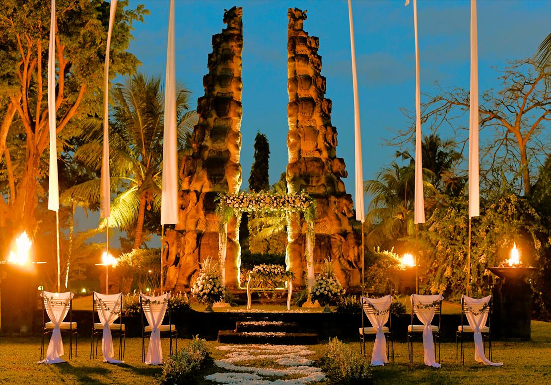 ナチュラル・スタイル 挙式会場装飾 ナイト