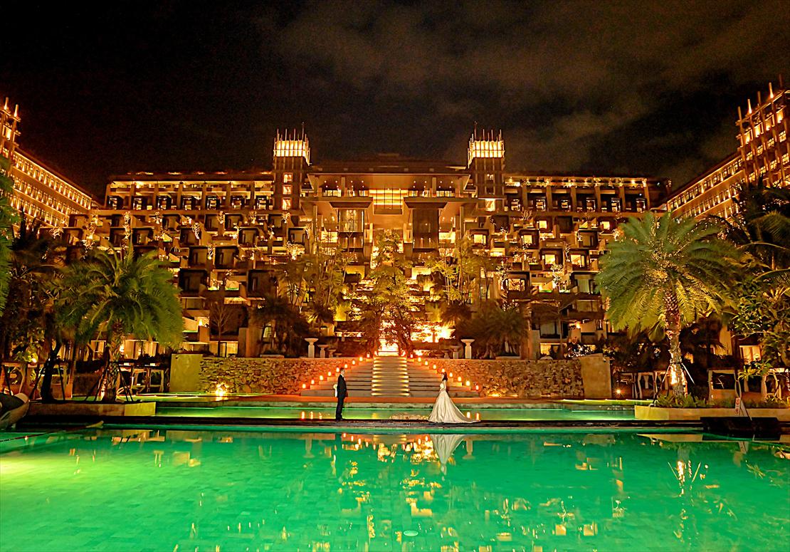 ケンピンスキ・バリ ナイト・ウェディング・フォト