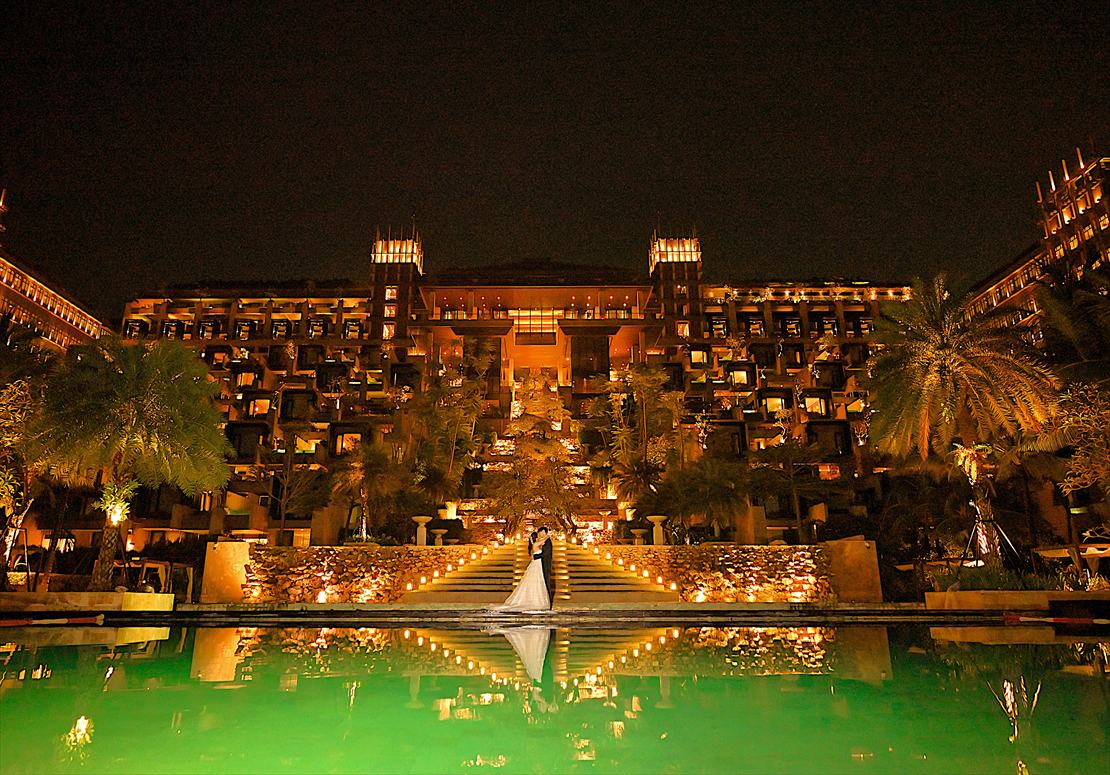 アプルヴァ・ケンピンスキ・バリ全景 ウェディング・ナイトショット