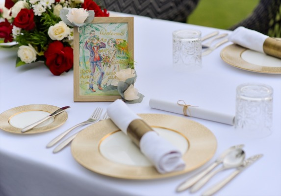 バリ島パーティー・テーブル装飾持込