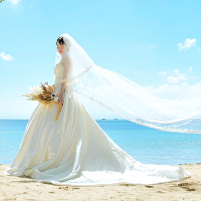 バリ島ウェディング・ドレスAライン