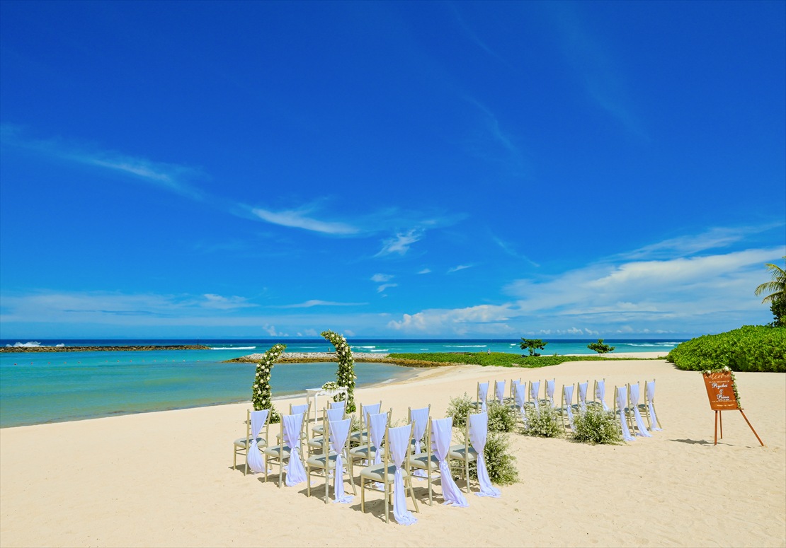 Kempinski Bali Oceanfront Chapel Beach Wedding (4)_R ケンピンスキ・バリ ビーチ挙式会場全景