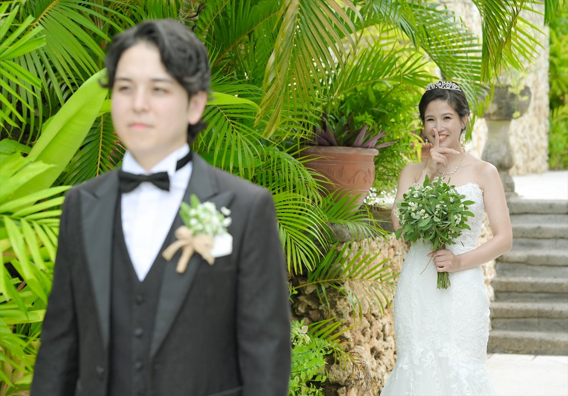 Four Seasons Bali Jimbaran Garden Wedding (8)_R ガーデンにてファーストミート