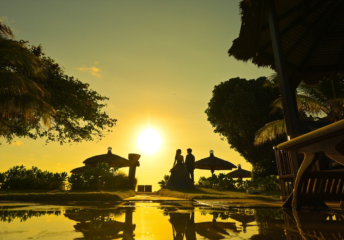 Bali Sunset Wedding Party Belmond Jimbaran (7) 挙式後サンセット・フォトウェディング