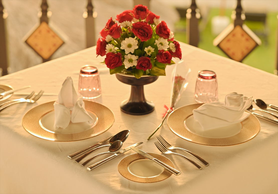 Intercontinental Bali Resort Sunset Wedding (7)_R ロマンティックディナー基本装飾