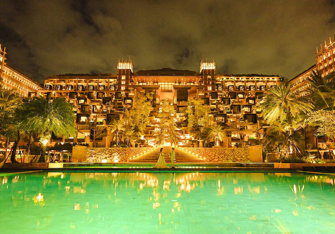 Kempinski Bali Wedding Night Photo Shoot ケンピンスキ・バリ ナイトフォトウェディング