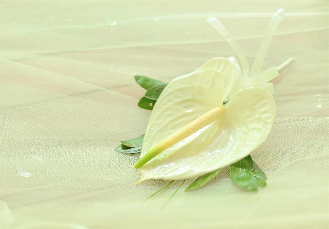 The Apurva Kempinski Bali Wedding Ceremony (3) 生花ブートニア バリ島ウェディング
