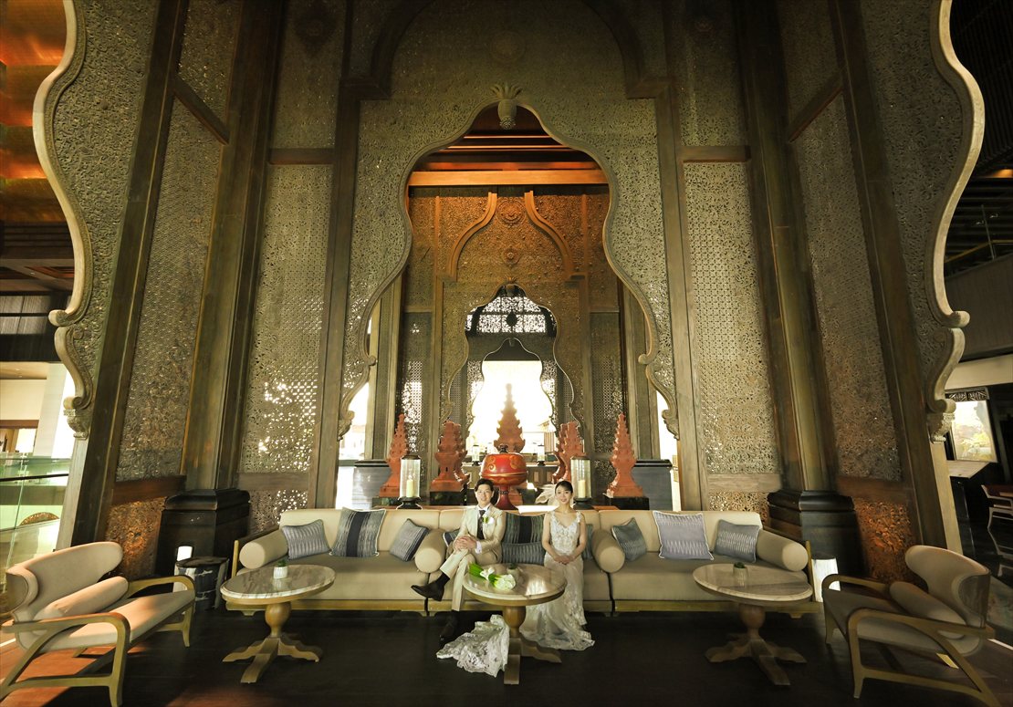 Bali Chapel Wedding Kempinski (12) ケンピンスキ・バリ オリエンタルな雰囲気漂うロビー
