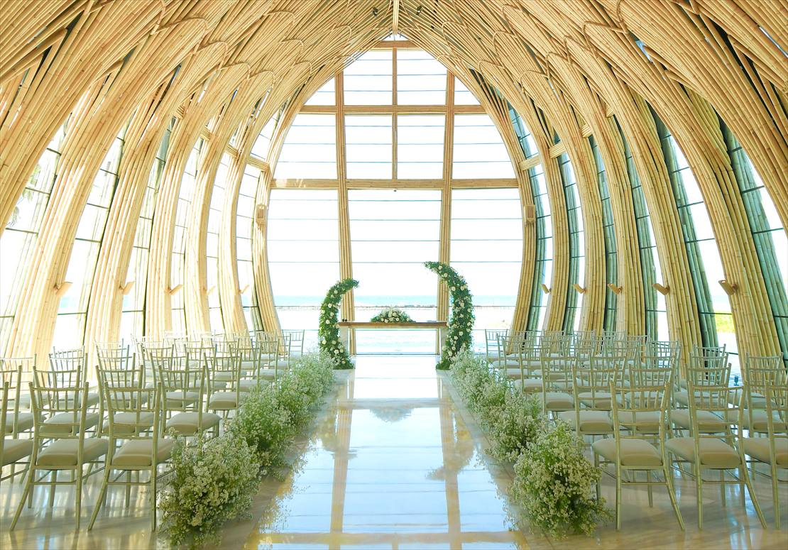 Bali Chapel Wedding Kempinski (20) オーシャンフロント・チャペル全景