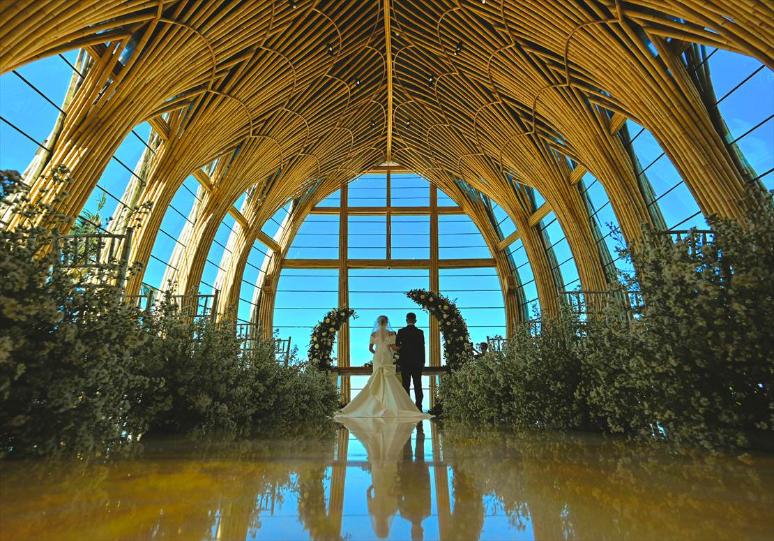Bali kempinski Wedding Ceremony (14) バリ島結婚式随一の天井高を誇るケンピンスキ・バリのオーシャンフロント・チャペル