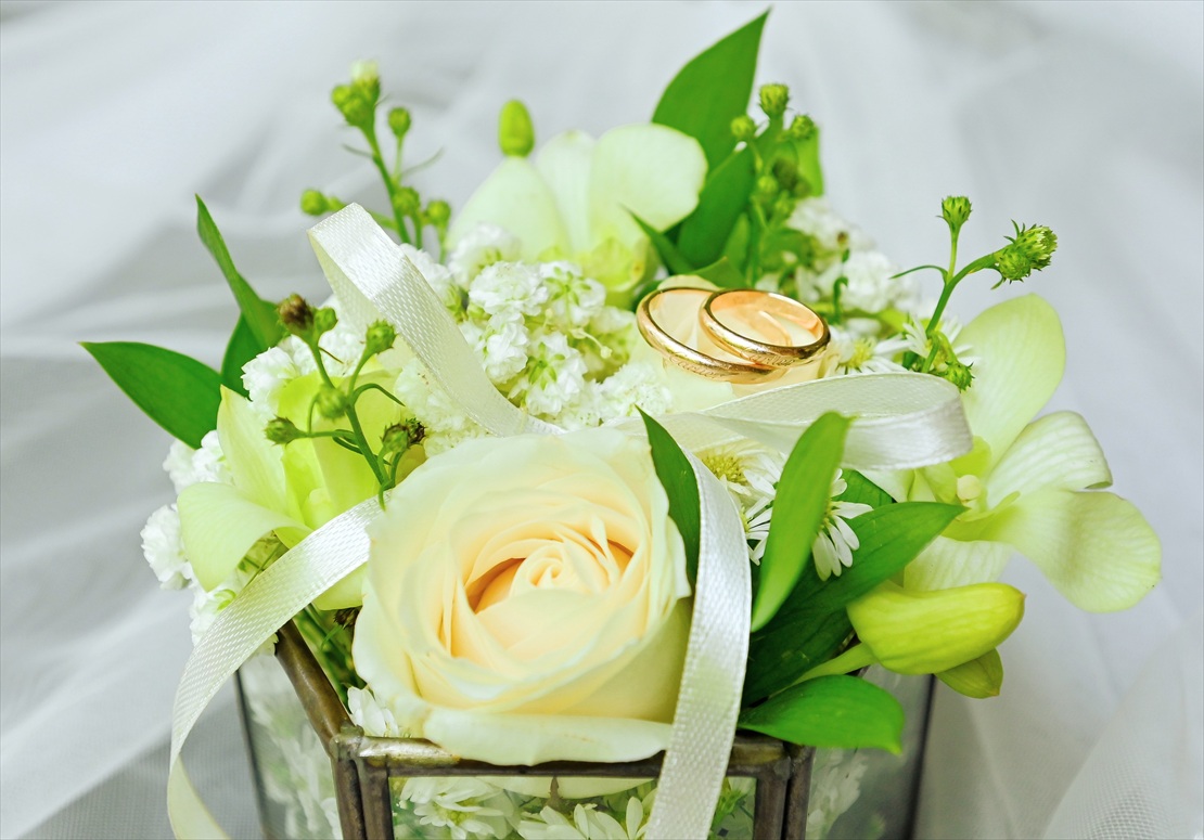 Bali kempinski Wedding Ceremony (2) ケンピンスキ・バリ・ウェディングプラン:生花リングピロー