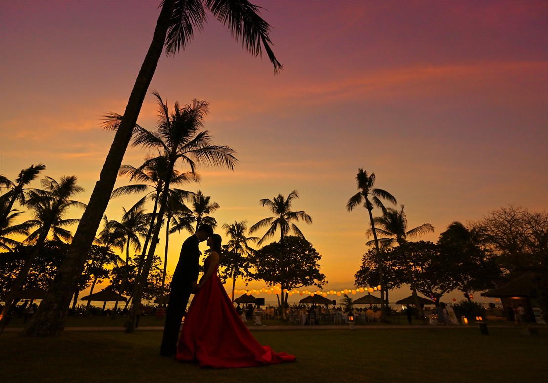 Intercontinental Bali Resort Wedding Party (8) 幻想的なマジックアワー・タイム バリ島・フォトウェディング