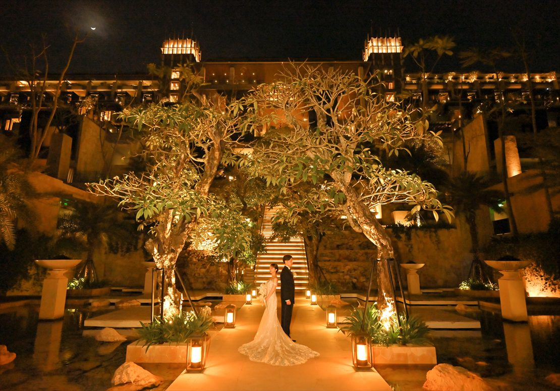 Kempinsli Bali Night Photo Wedding (2) ケンピンスキ・バリ・ナイトフォト