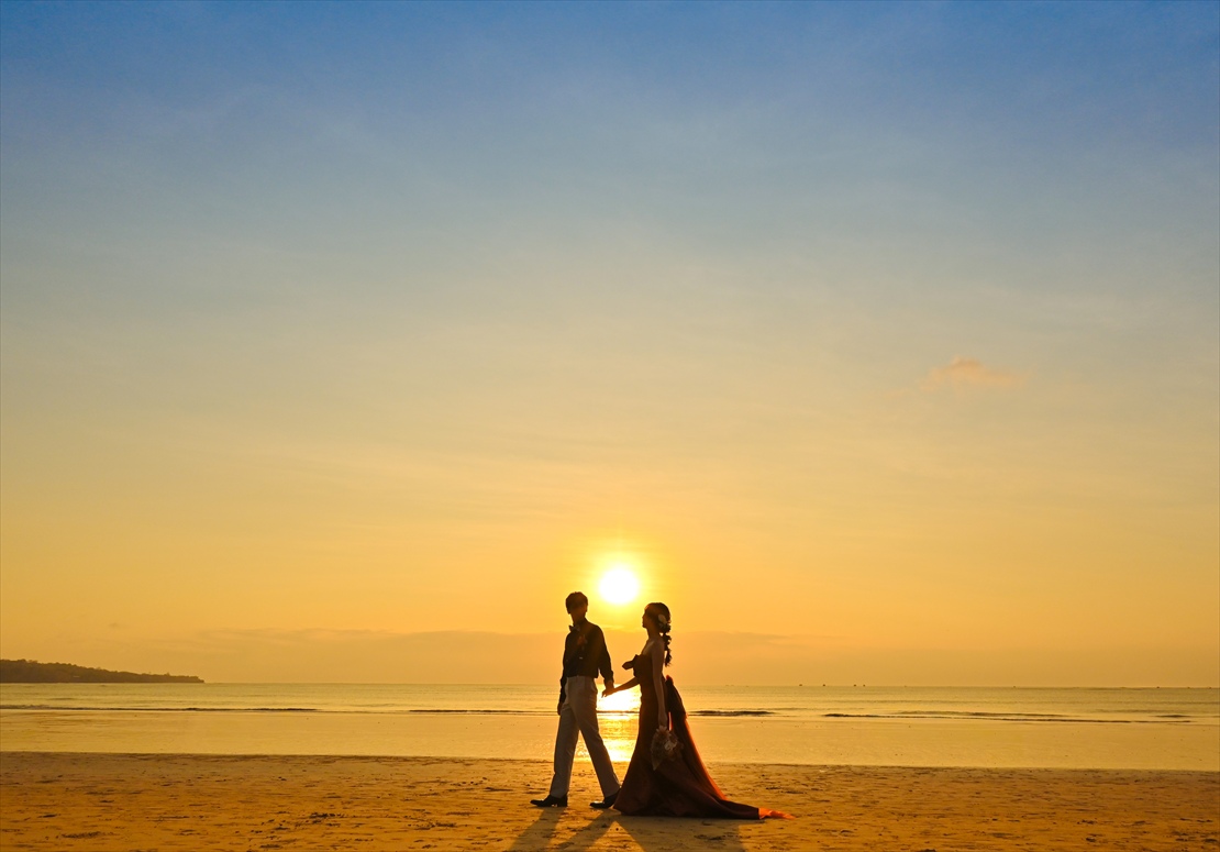Bali Sunset Wedding Party Belmond Jimbaran (8) 幻想的なサンセットを望む
