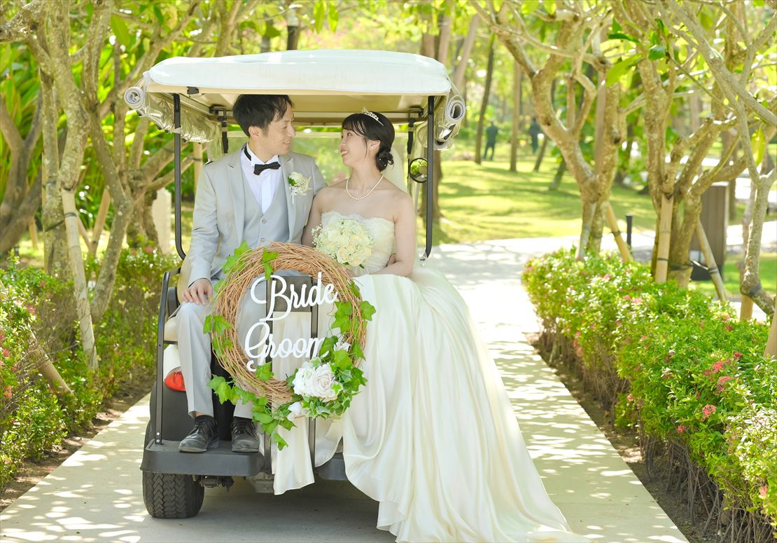 Bali Wedding Ceremony The Apurva Kempinski (25) 新郎新婦様専用ウェディングバギー