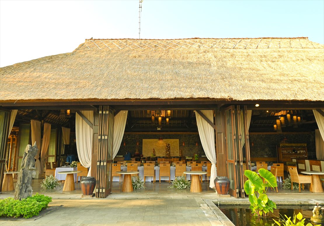 Belmond Jimbaran Tunjung Restaurant Wedding Party (1) ベルモンド・ジンバラン:ウェディングパーティー会場全景