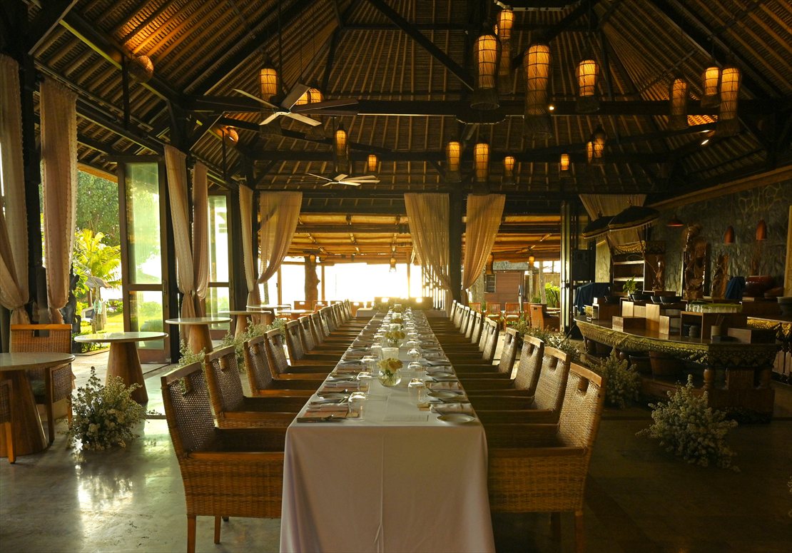 Belmond Jimbaran Tunjung Restaurant Wedding Party (2) 披露宴会場:トゥンジュン・レストラン