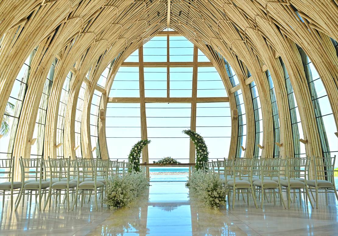 Oceanfront Chapel Apurva Kempinski Wedding (7) 挙式会場全景 ジ・アプルヴァ・ケンピンスキ・バリ