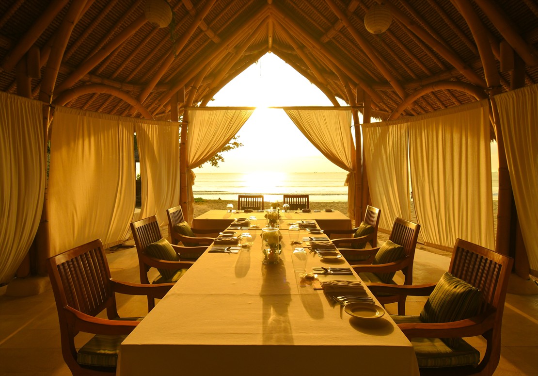 Belmond Jimbaran Puri Bali Sunset Party (2) パーティー会場:ベルモンド・ジンバラン バンブー・パビリオン